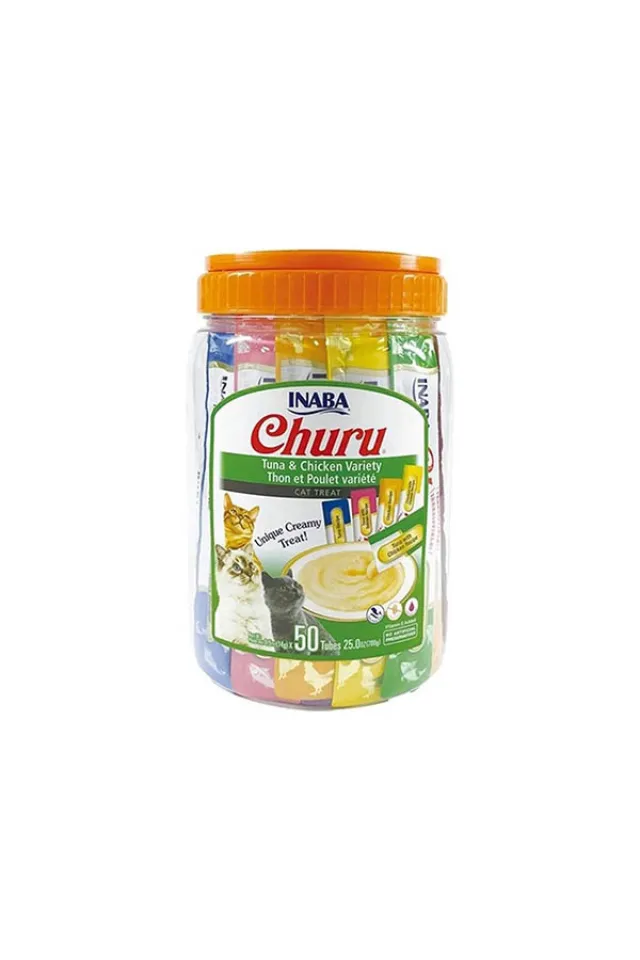 Churu Cream Tuna ve Tavuklu Kedi Ödül Kreması 50 x 14 Gr