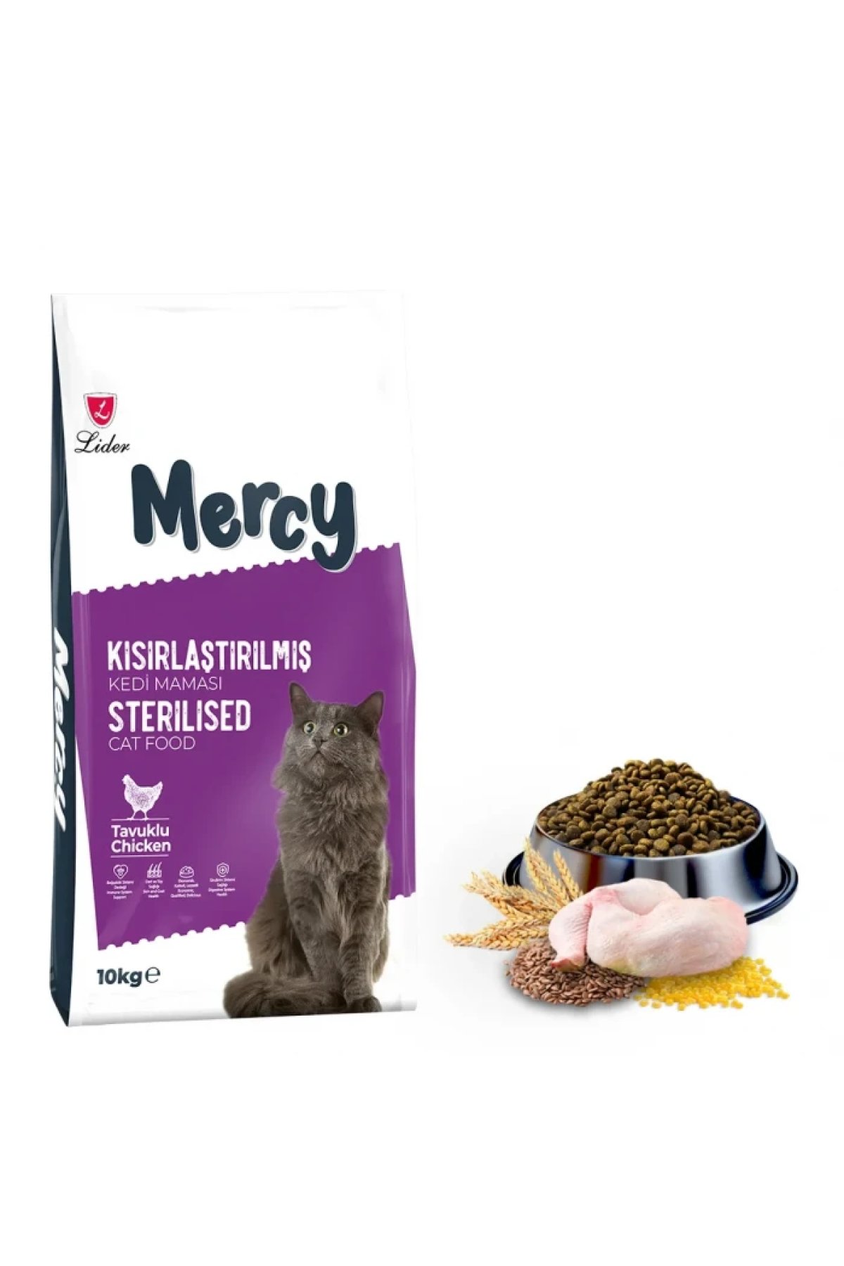 Tavuklu Kısırlaştırılmış Kedi Maması 10 Kg