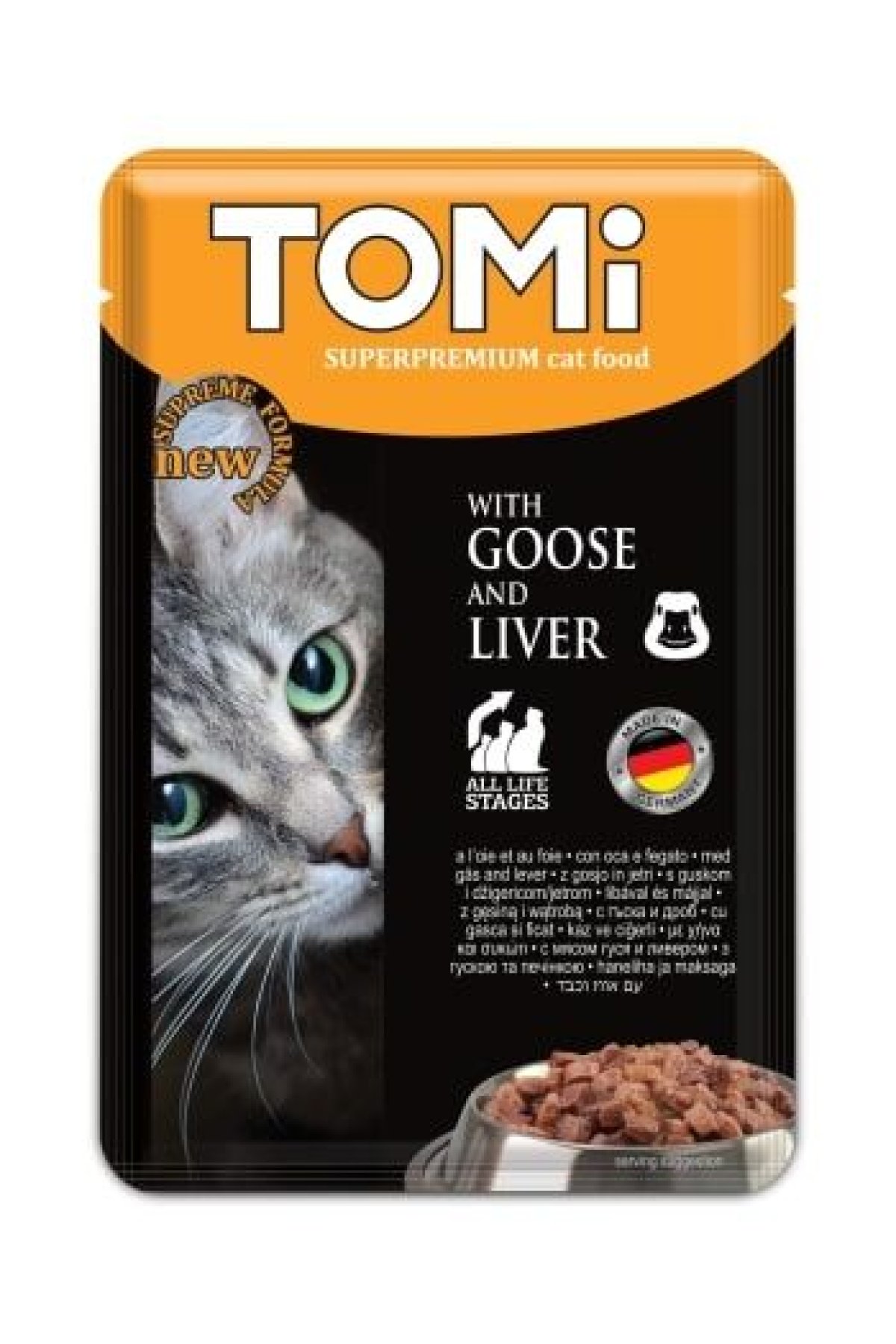 Kedi Kaz & Ciğer Pouch Mama 100gr
