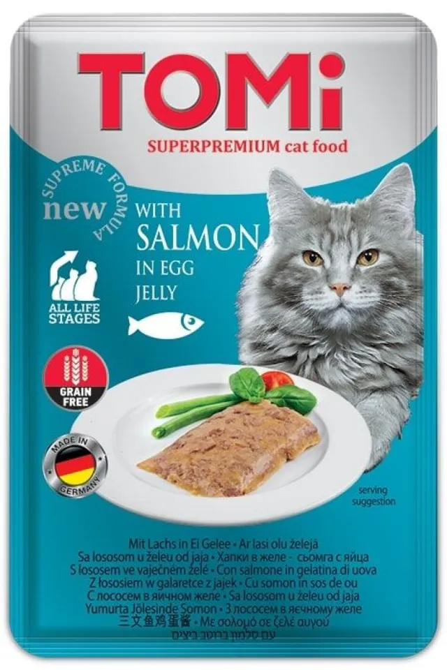 Kedi Somon Ve Yumurta Tahılsız Pouch Mama 100gr