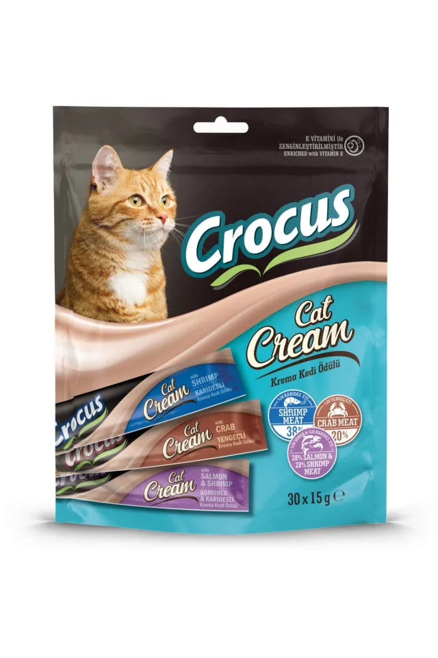 Çoklu Somon Karides & Karides & Yengeç Kedi Ödülü 30x15gr