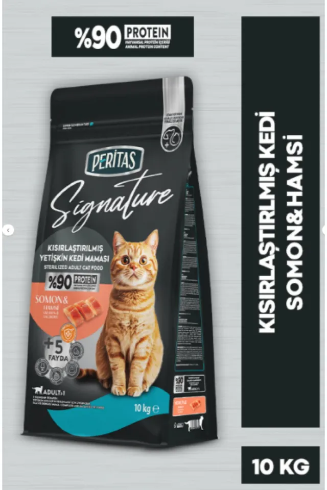 Signature Somonlu Kısırlaştırılmış Yetişkin Kedi Maması 10 KG