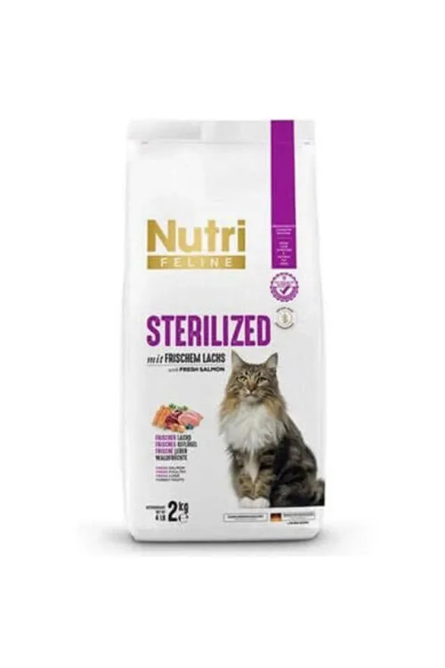 Sterilised Somonlu Tahılsız Kısırlaştırılmış Kedi Maması 2 Kg