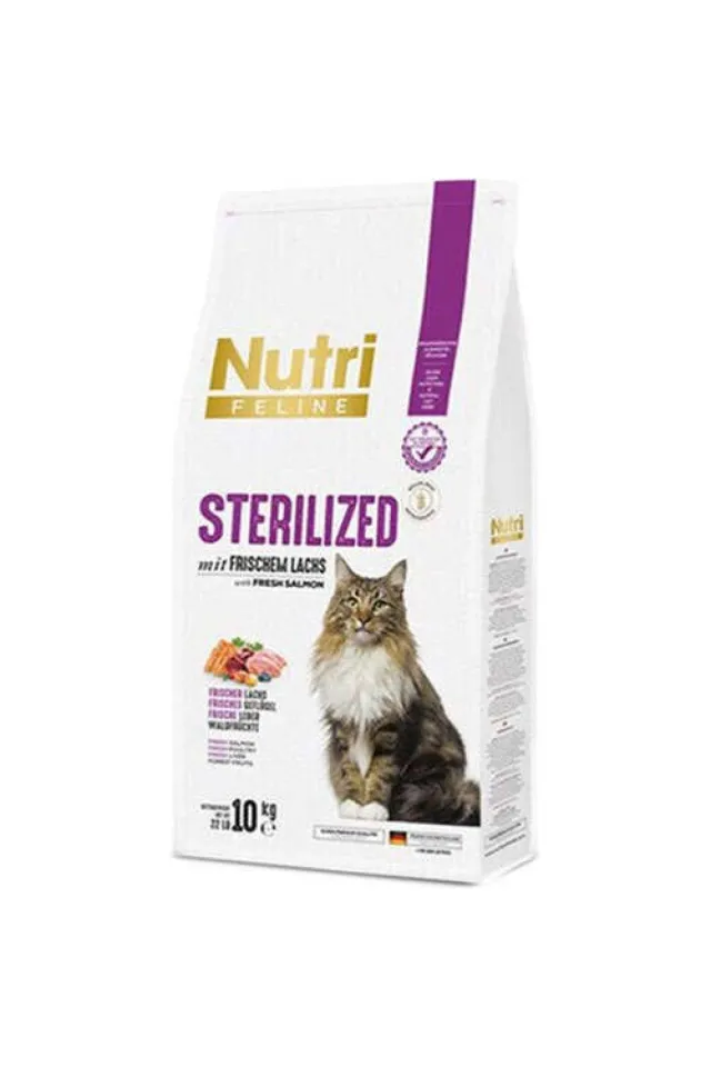 Sterilised Somonlu Tahılsız Kısırlaştırılmış Kedi Maması 10 Kg