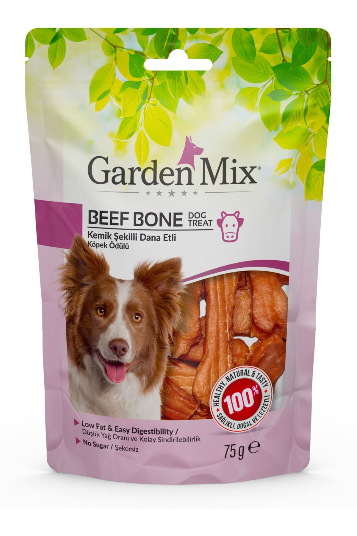 Garden Mix Kemik Şekilli Dana Etli Köpek Ödülü 75 75 Gr