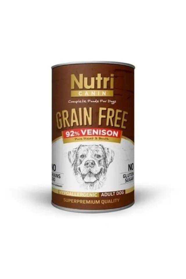 Grain Free Tahılsız Geyikli Köpek Konservesi 400 Gr