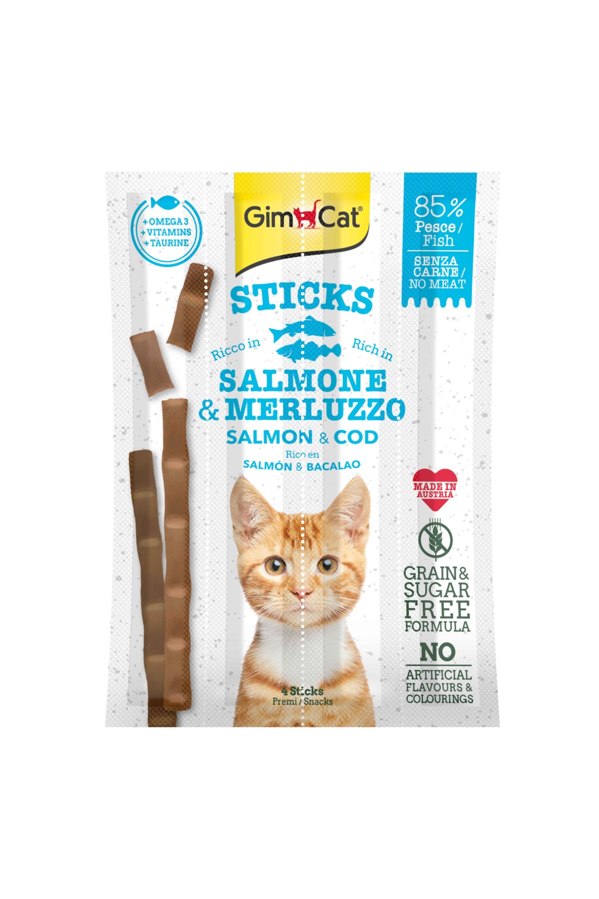 Sticks Somon Morina Tahılsız Ödül Çubukları 4'lü 20 gr