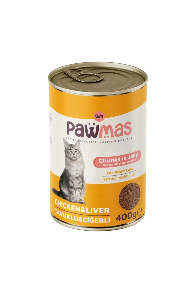 Tavuklu Ciğerli Yetişkin Kedi Konservesi 400 gr