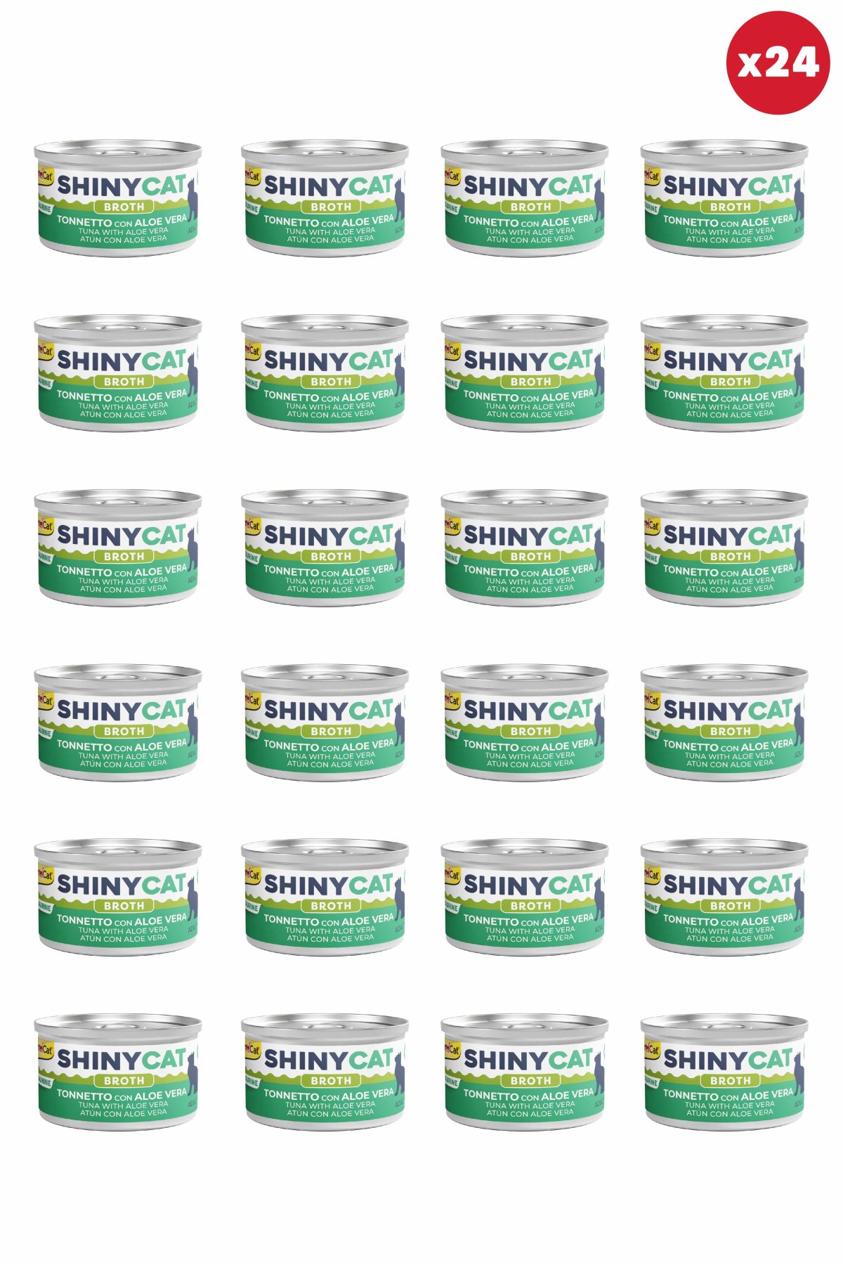 Shinycat Broth (Sos içinde) Aloe Veralı Ton Balıklı Kedi Konservesi 70gr x 24 Adet