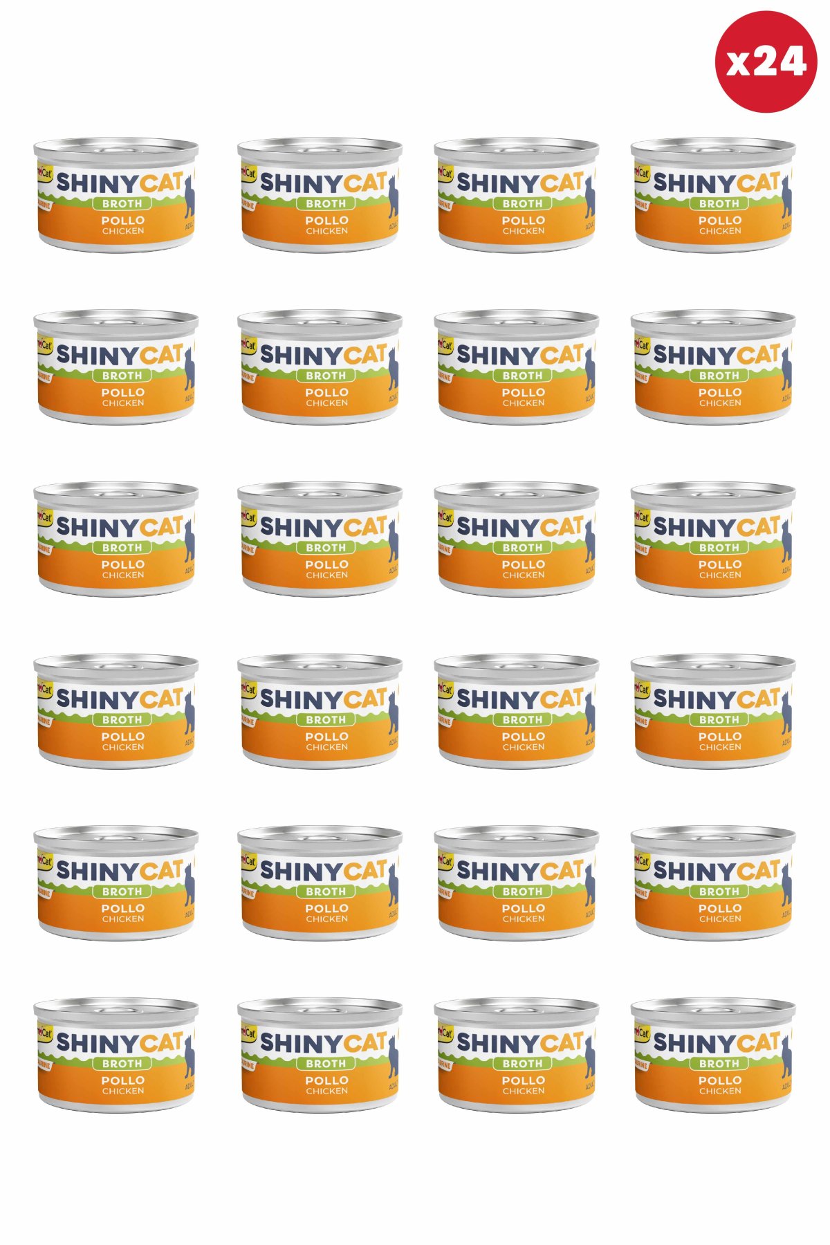Shinycat Broth (Sos içinde) Tavuklu Kedi Konservesi 70gr x 24 Adet