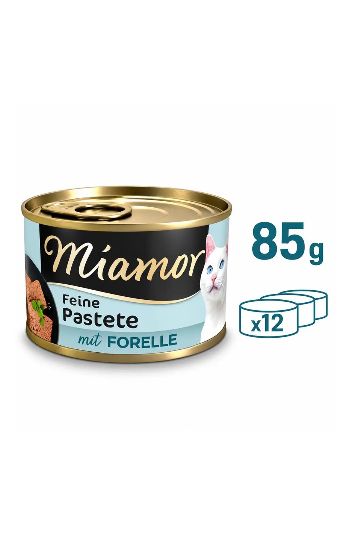 Pastete Alabalıklı Konserve Kedi Maması 85gr 12li Paket