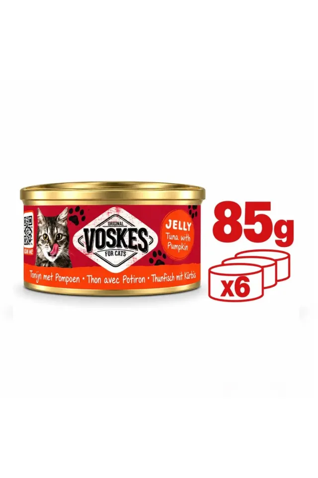 Ton Balığı ve Balkabağı Konserve Kedi Maması 85gr 6lı Paket