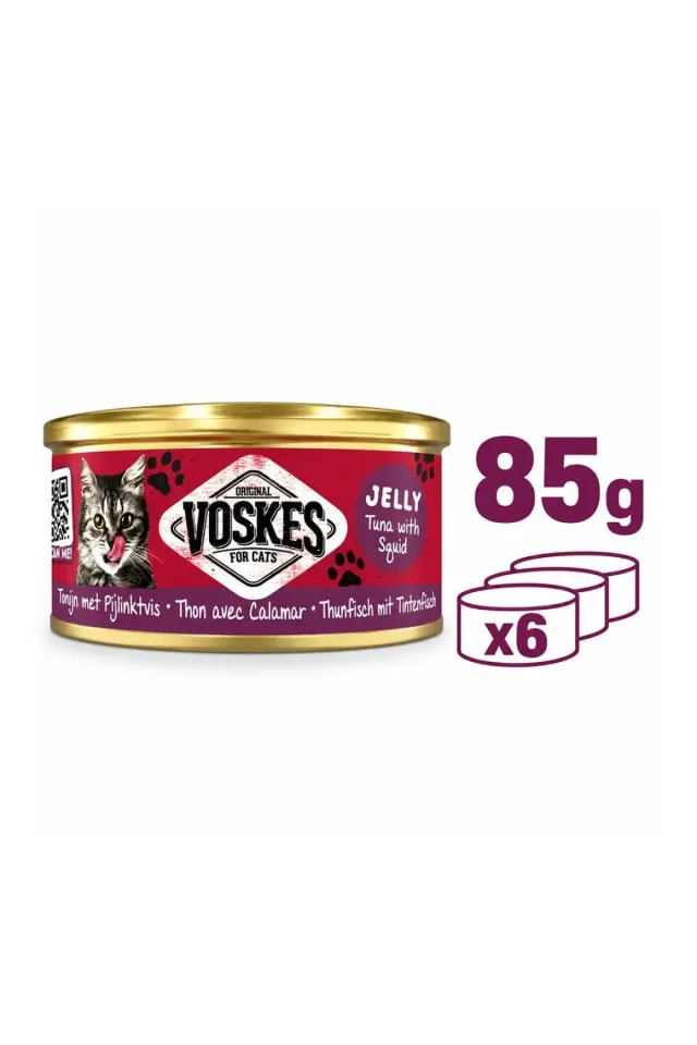 Ton Balığı ve Kalamar Kedi Konservesi 85gr 6lı Paket