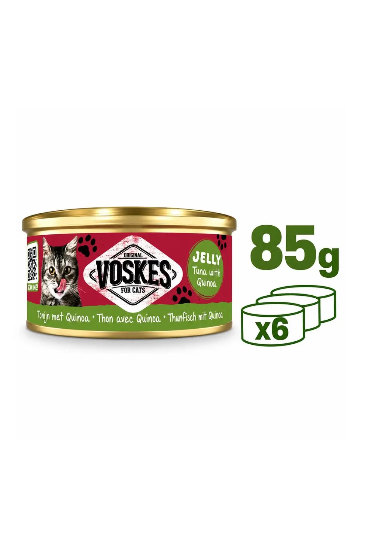 Ton Balığı ve Kinoa Konserve Kedi Maması 85gr 6lı Paket