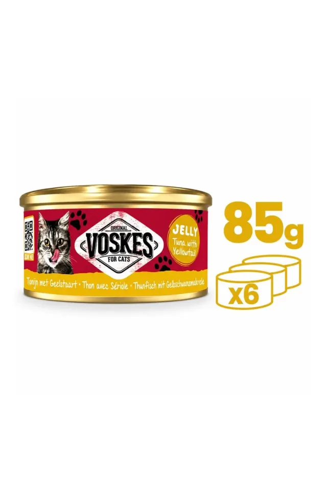 Ton Balığı ve Sarıkuyruk Konserve Kedi Maması 85gr 6lı Paket