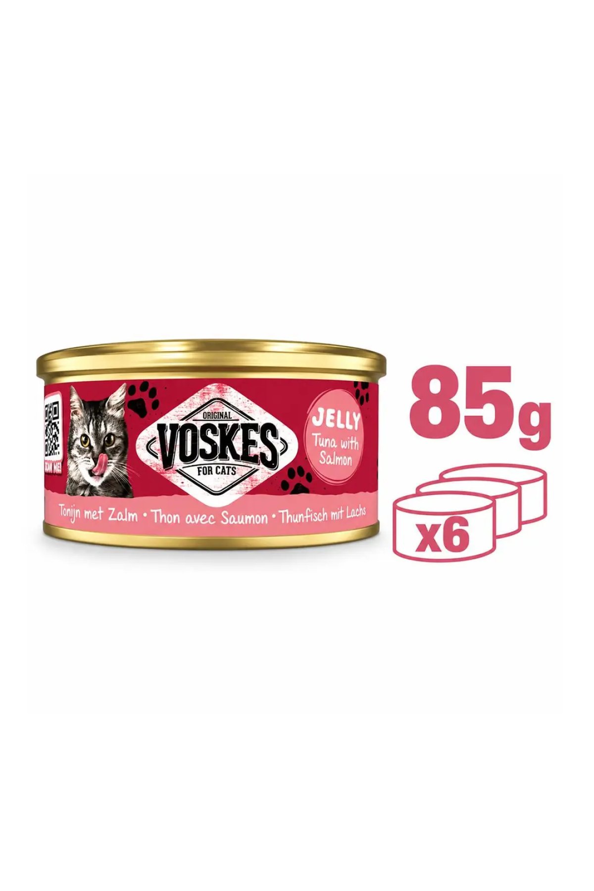 Ton Balığı ve Somon Balıklı Kedi Konservesi 85gr 6lı Paket
