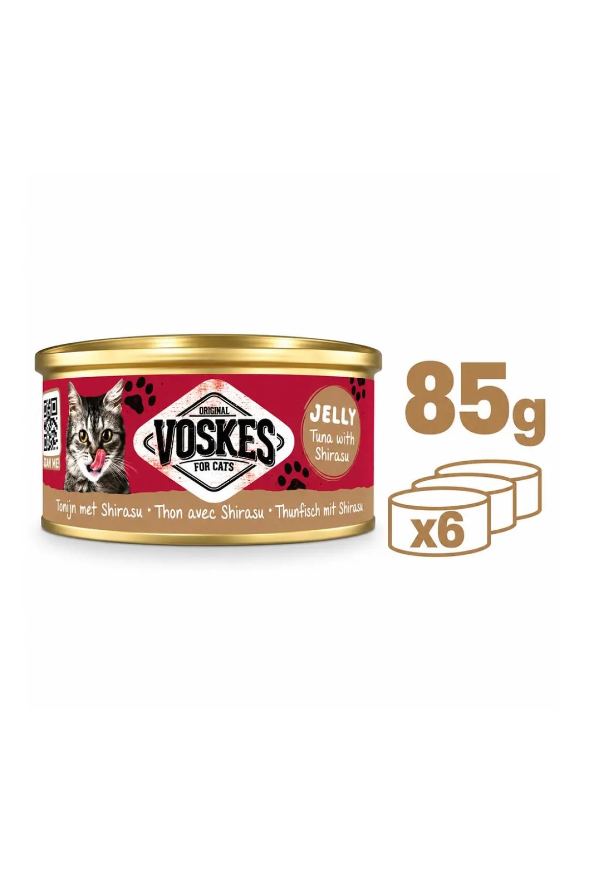 Ton Balığı ve Şirasu Kedi Konservesi 85gr 6lı Paket