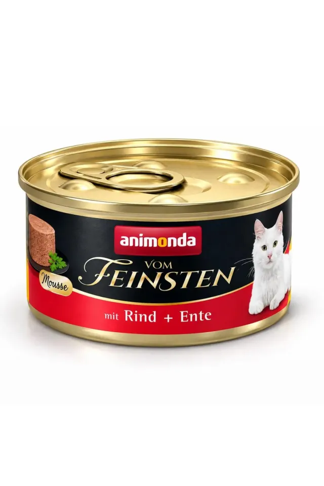 Vom Feinsten Sığırlı ve Ördekli Yetişkin Kedi Konservesi 85gr