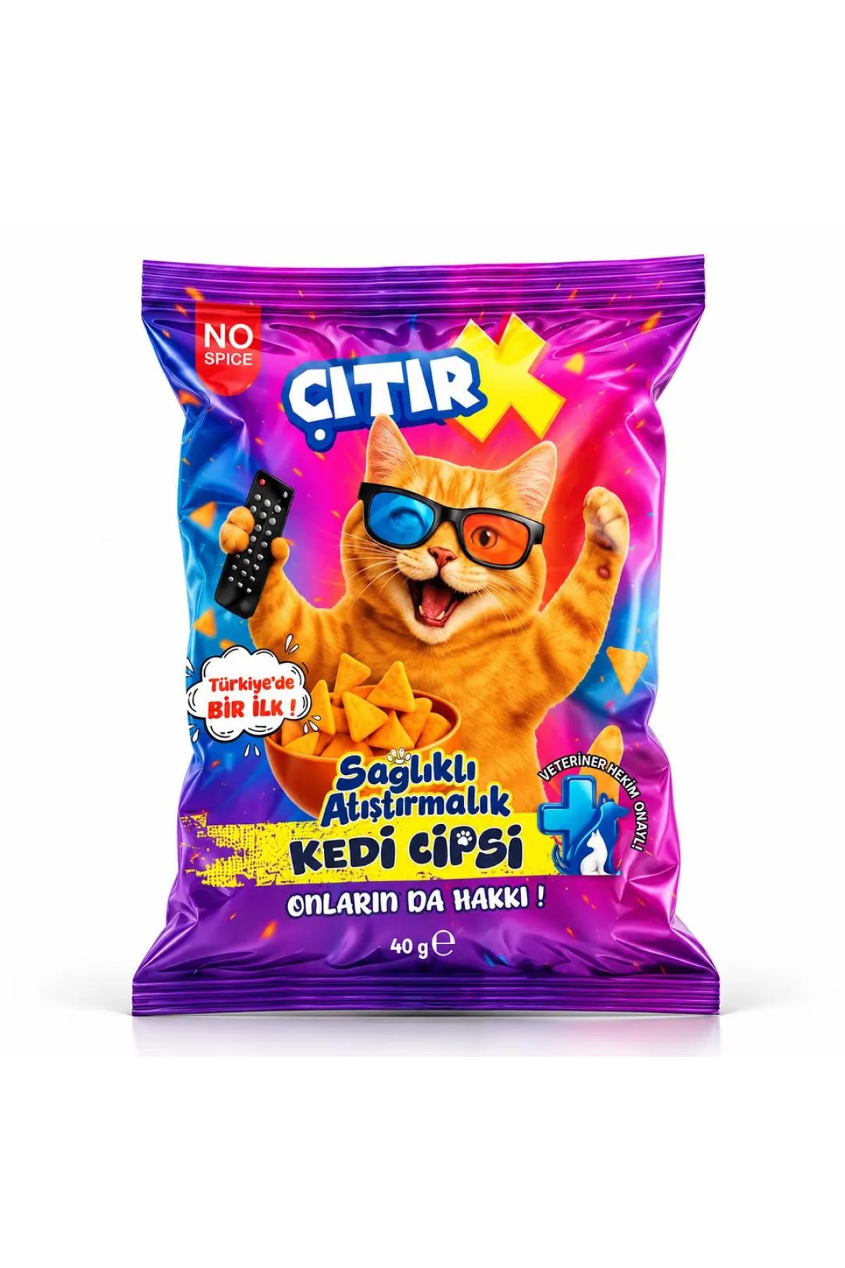 ÇıtırX Somon Balıklı Kedi Cipsi 40gr