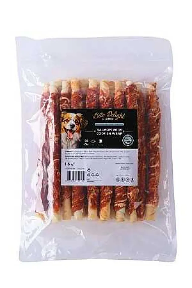 Bite Delight Somonlu ve Morina Balıklı Sargı Köpek Ödülü 28cm (2kg)