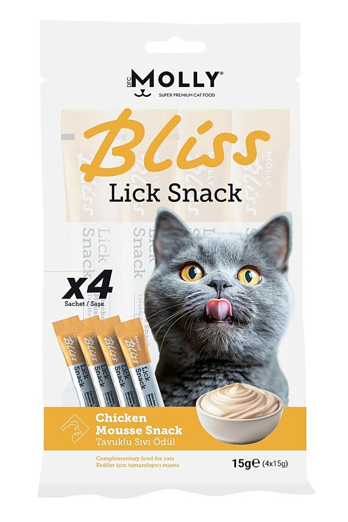 Bliss Tavuklu Krema Kedi Ödül Maması 4x15gr