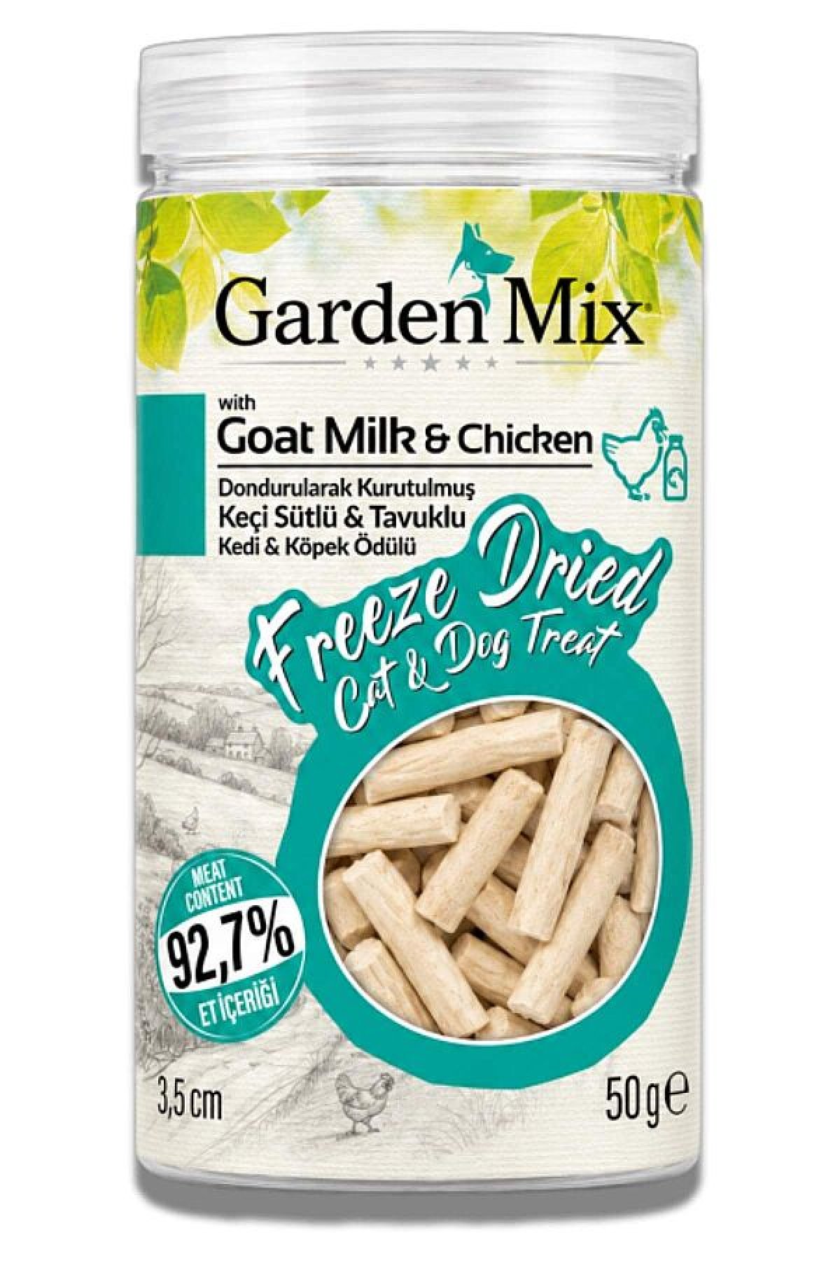 Dondurularak Kurutulmuş Kediler ve Köpekler İçin Tavuklu Keçi Sütlü Ödül Maması 50gr