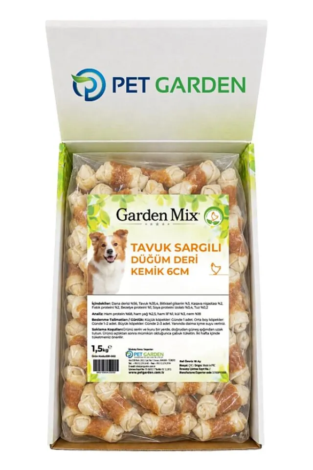 Tavuk Sargılı Kemik Köpek Ödül Maması 6cm 1.5kg