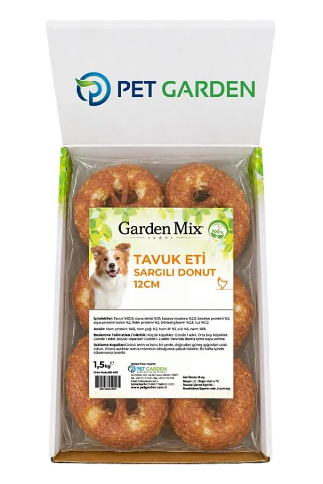 Tavuk Sargılı Donut Köpek Ödül Maması 12cm 1.5kg