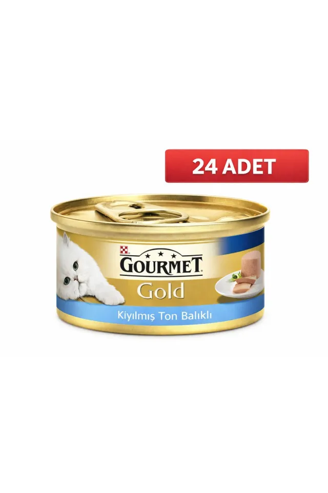 Gold Kıyılmış Ton Balıklı Kedi Konservesi 85gr (24 TANE)