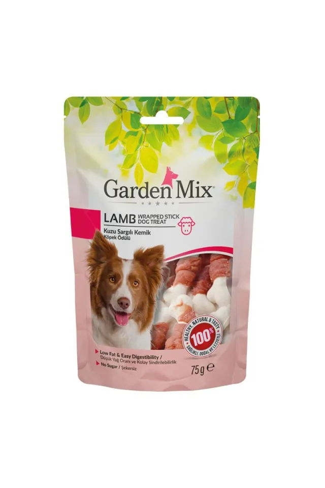 Garden Mıx Kuzu Sargılı Kemik Köpek Ödülü 75 Gr