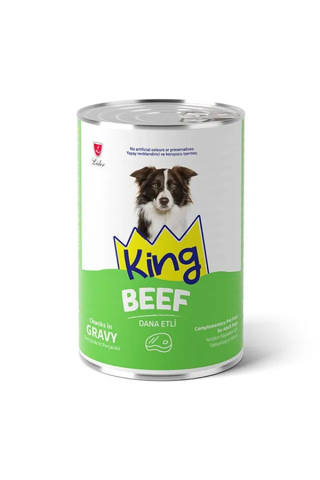 Sos İçerisinde Et Parçacıklı Dana Etli Köpek Konservesi 400 gr x 12 Adet