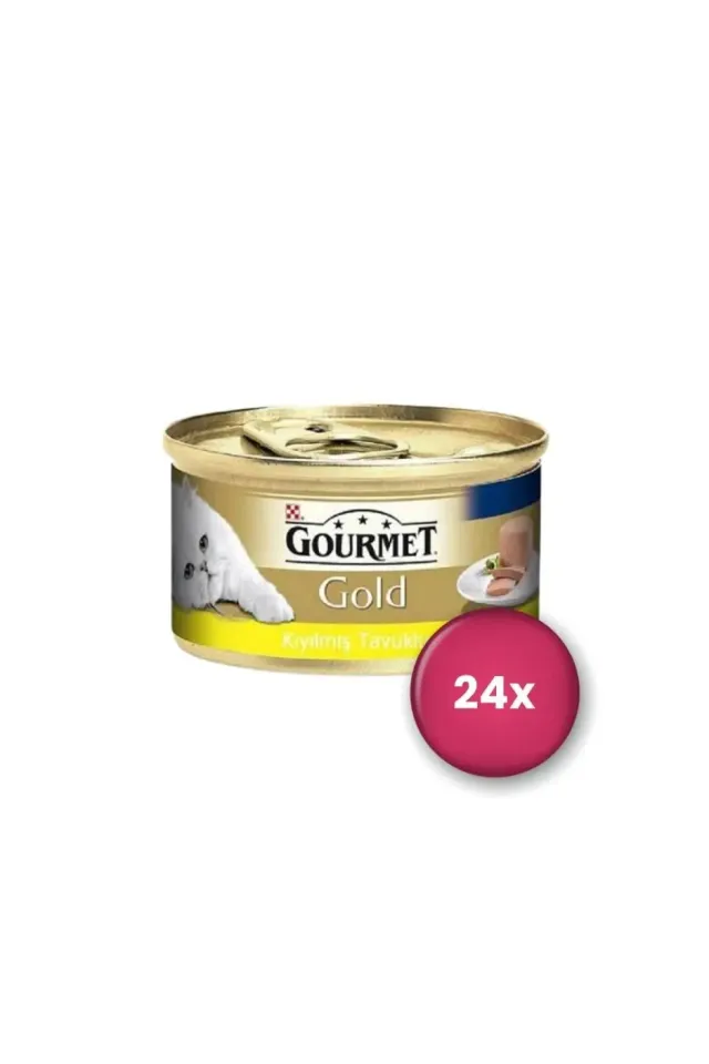Kıyılmış Tavuklu Yetişkin Kedi Konservesi 24 X 85 Gr