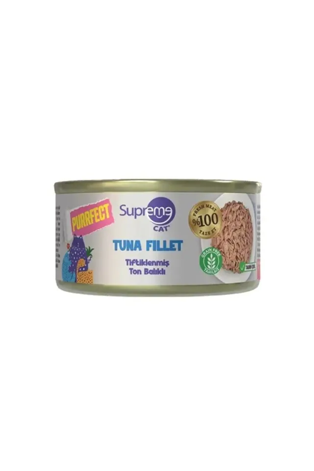 Cat Purrfect Tiftiklenmiş Ton Balıklı Yetişkin Kedi Konservesi 70 Gr