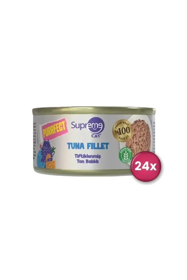 Cat Purrfect Tiftiklenmiş Ton Balıklı Yetişkin Kedi Konservesi 70 Gr
