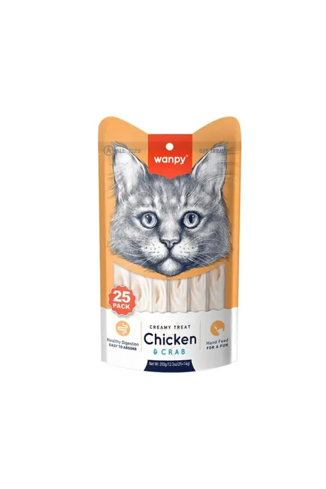 Tavuklu ve Yengeçli Sıvı Kedi Ödülü  25x14 Gr