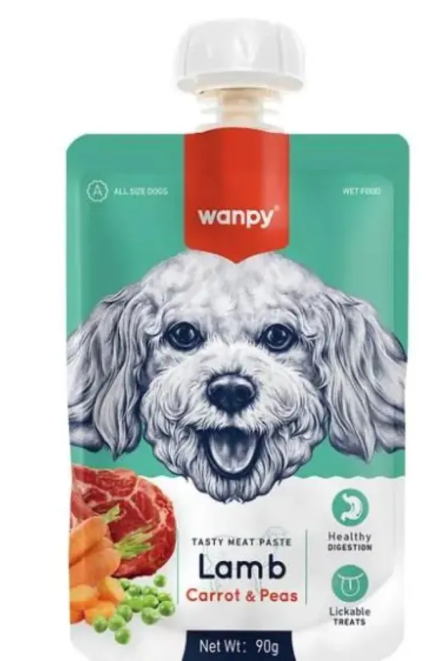 Taze Kuzulu ve Havuçlu Köpek Et Ezmesi 90 Gr