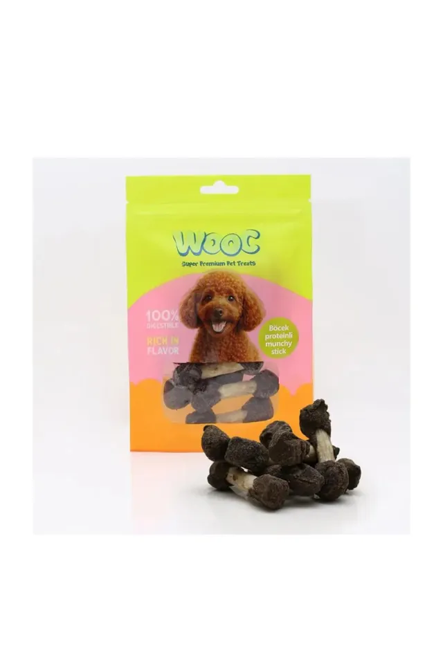 Böcek Proteinli Munchy Köpek Ödülü 75 gr