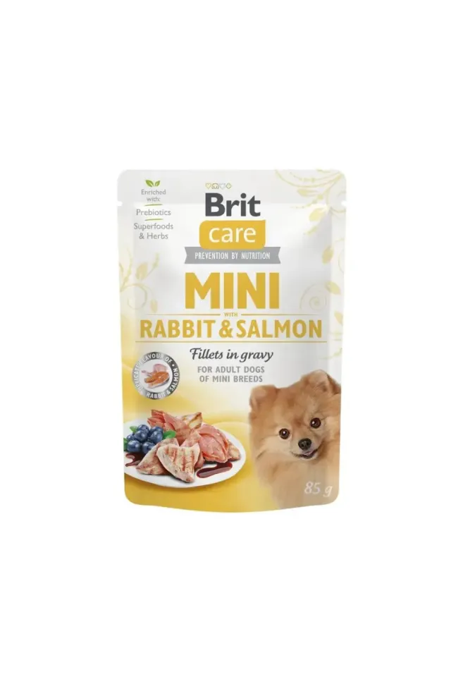 Tavşan ve Somonlu Mini Irk Köpek Konservesi 85 Gr