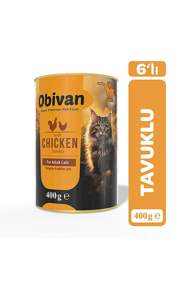 Tavuk Etli Sos İçinde Gravy Yetişkin Kedi Konservesi 400 gr x 6 Adet