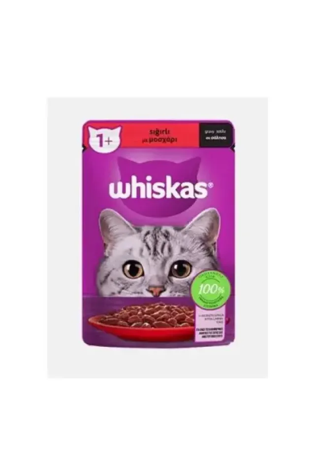 Pouch Sığırlı Yetişkin Kedi Konservesi 85 Gr