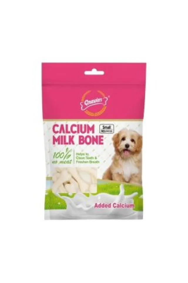 Kalsiyumlu Sütlü Köpek Ödül Kemiği M 5 cm 90 lı