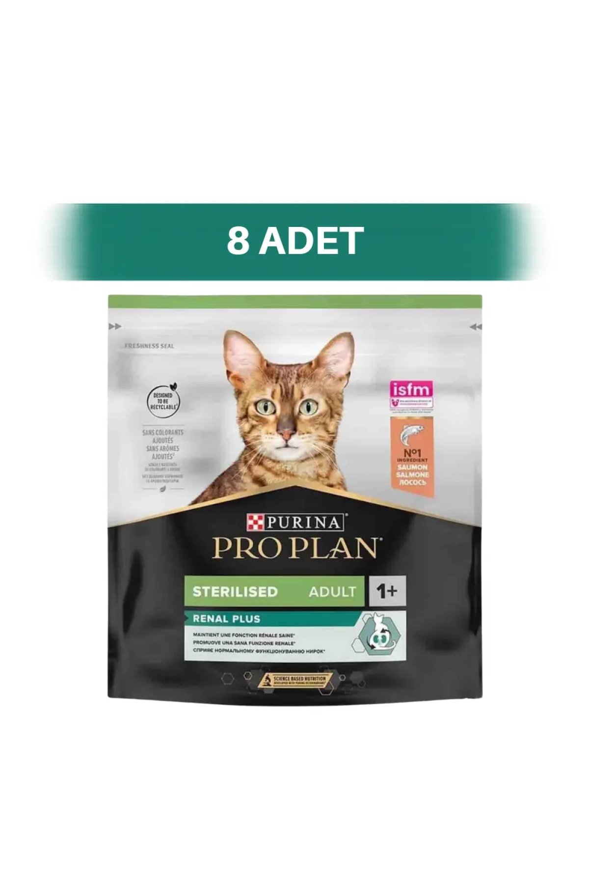 Somonlu Kısırlaştırılmış Kedi Maması 8 x 400 gr