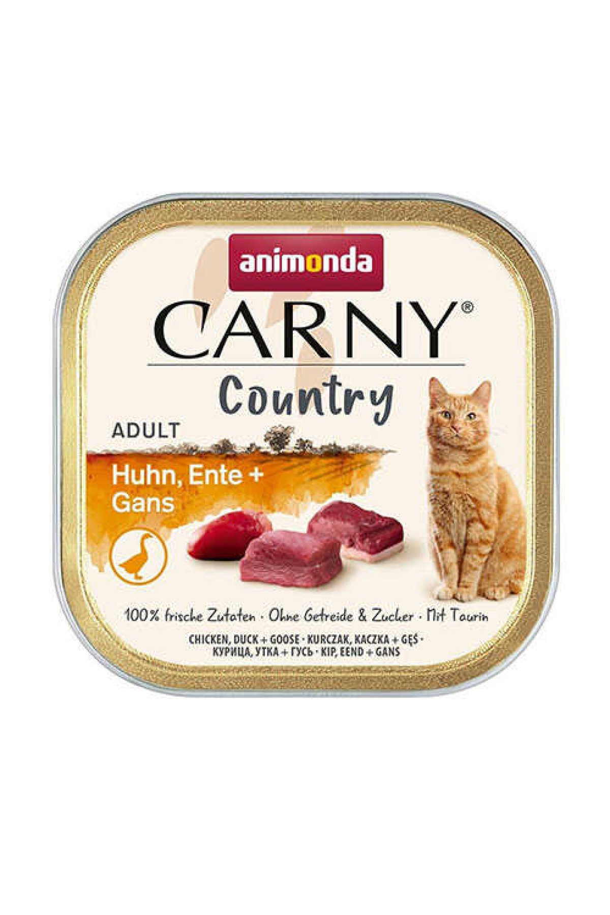 Carny Country Tavuklu Ördekli ve Kaz Etli Yetişkin Kedi Konservesi 100 Gr