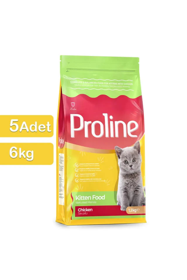 Tavuklu Yavru Kedi Maması 1,2 Kg x 5 Adet