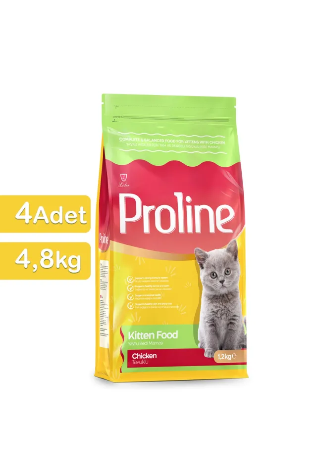 Tavuklu Yavru Kedi Maması 1,2 Kg x 4 Adet