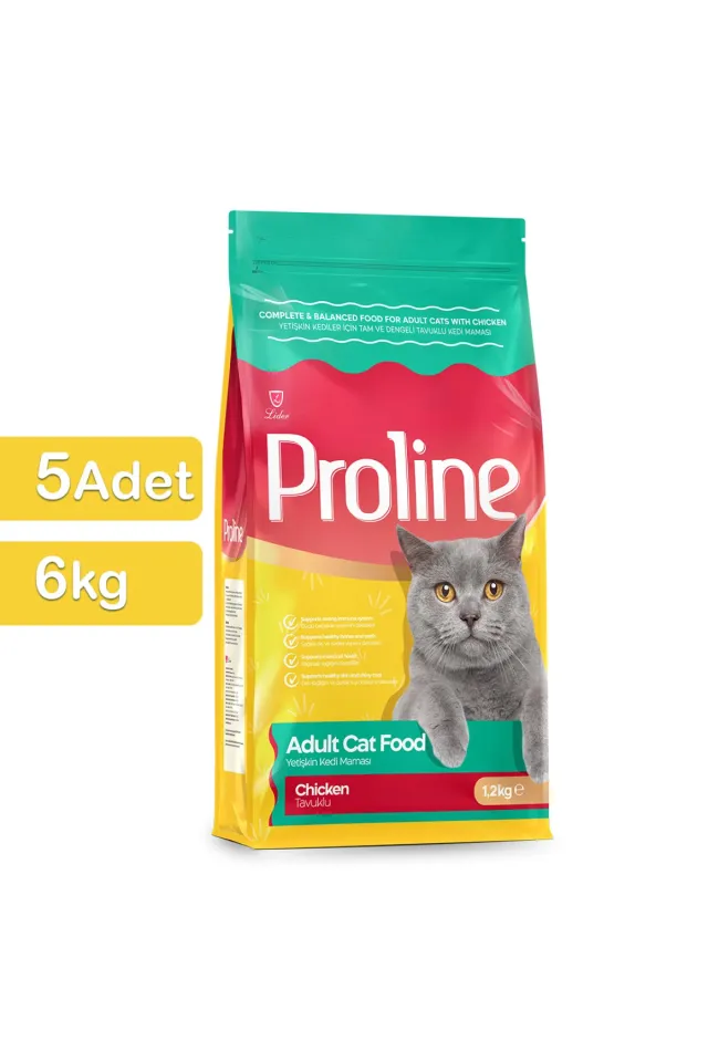 Tavuklu Yetişkin Kedi Maması 1,2 Kg x 5 Adet