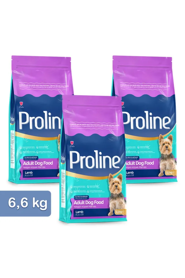 Mini ve Küçük Irk Yetişkin Köpekler Kuzu Etli & Pirinçli Köpek Maması 2,2 Kg x 3 Adet