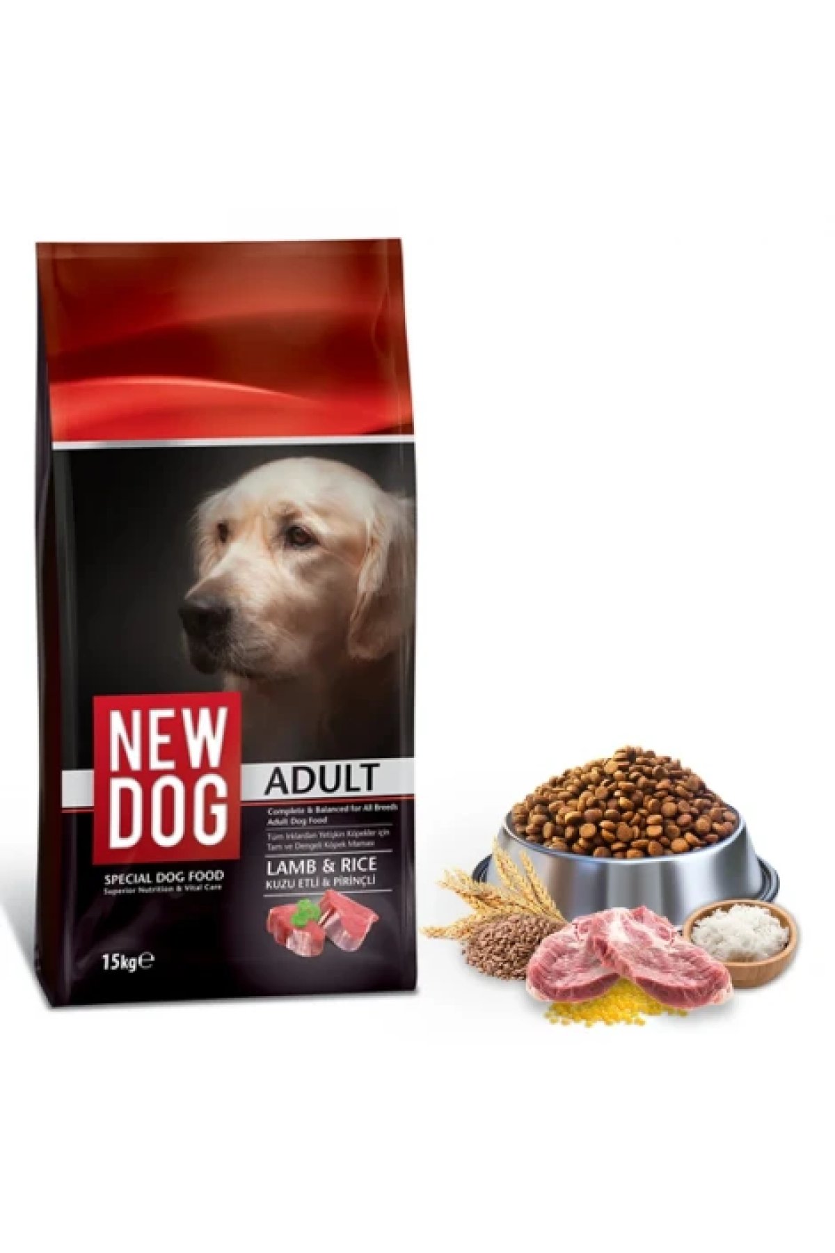 Kuzu Etli Yetişkin Köpek Maması 15 Kg