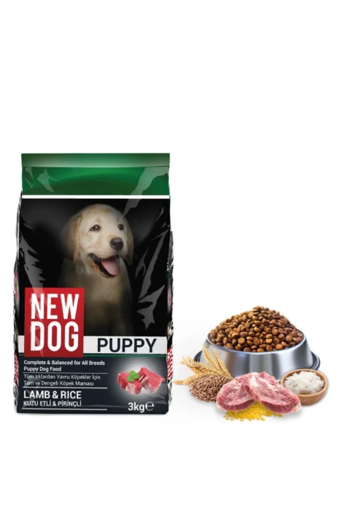 Kuzu Etli Yavru köpek Maması 3 Kg