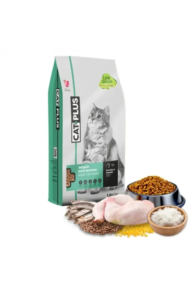 Düşük Tahıllı Hipoalerjenik Tavuklu Hamsili Yetişkin Kedi Maması 1,5 Kg